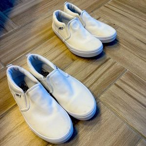 VANS YOUTH ASHER SLIP-ON SKATE SHOES, SIZE 5 & 6